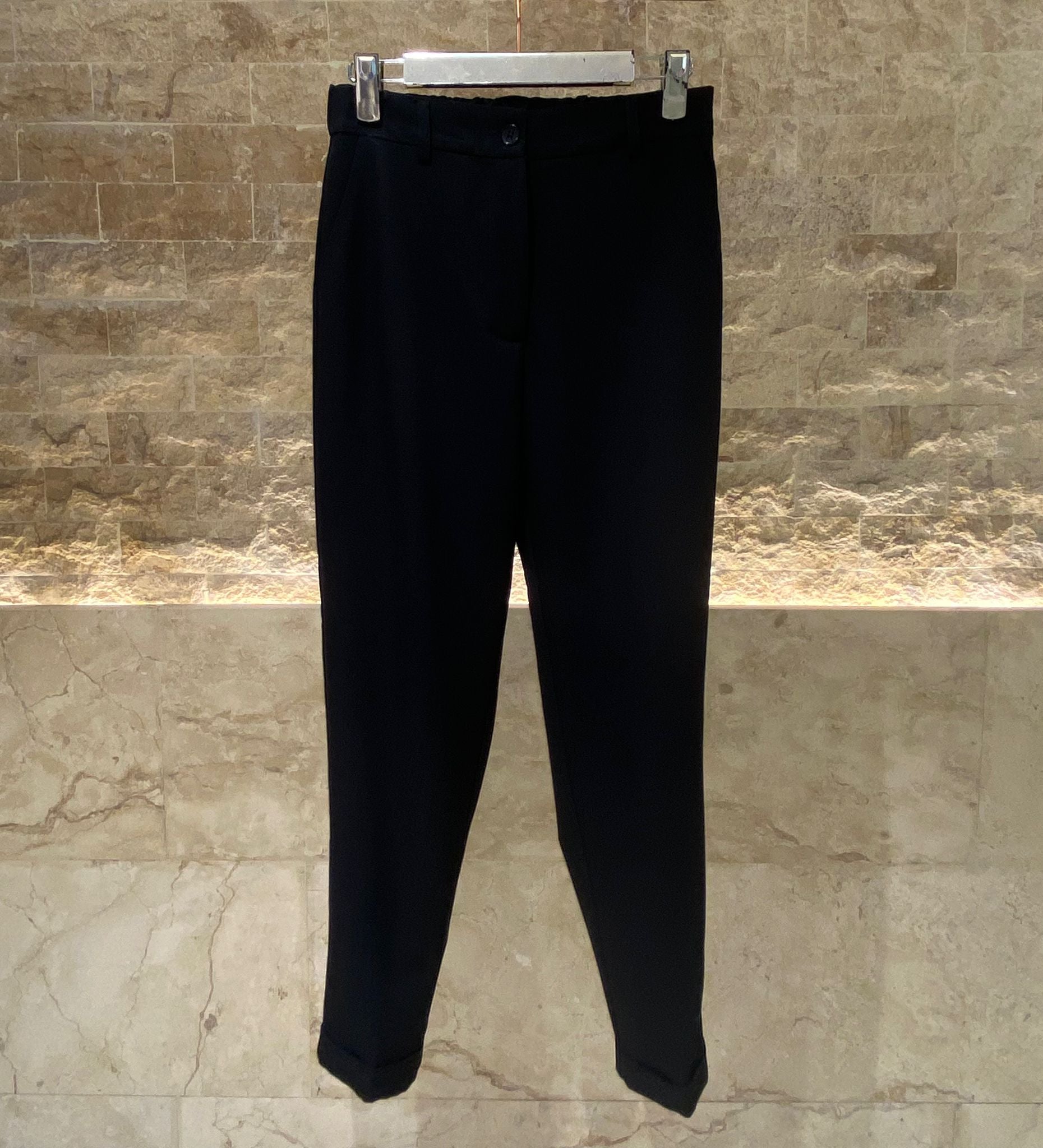 53-5150 High Waist Ankle Length Pants - Brown Loft