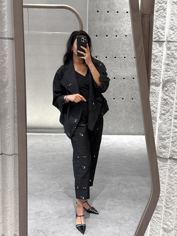 Cropped Pants with Zipper and Buttons - BC7018