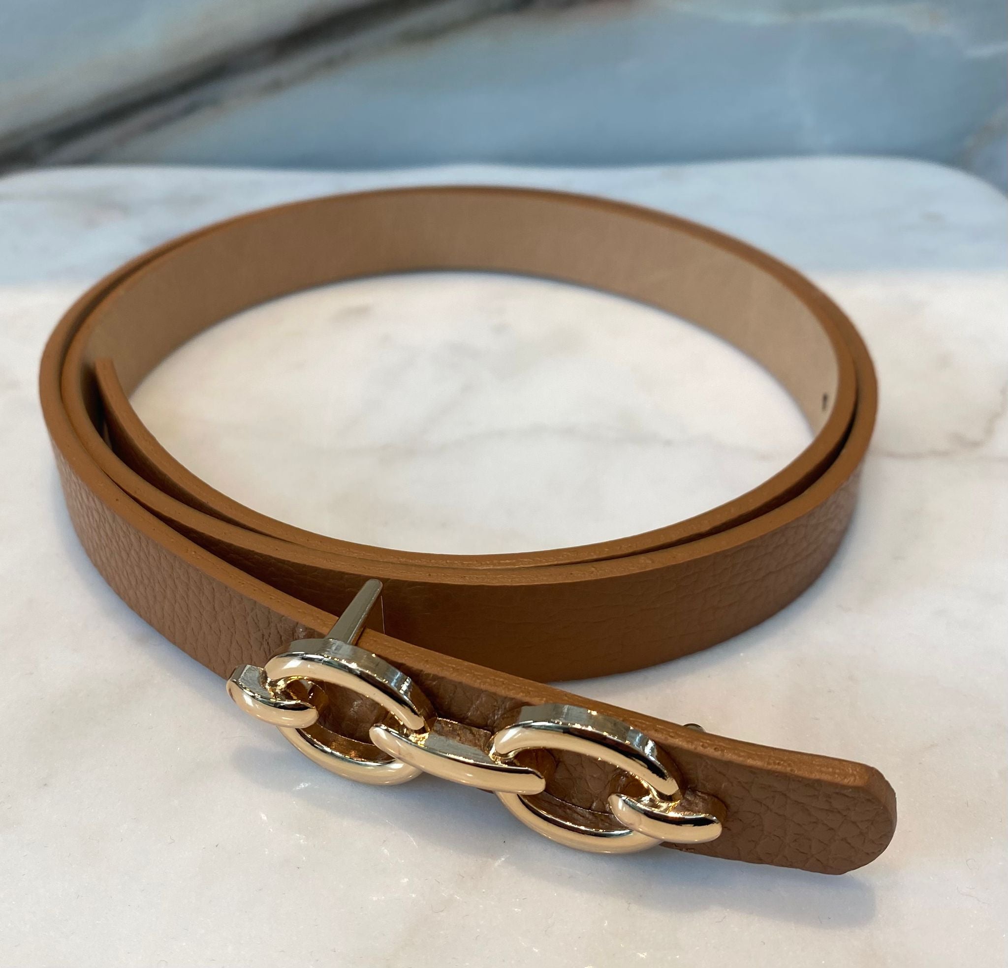 Skinny Leather Belt BK0103