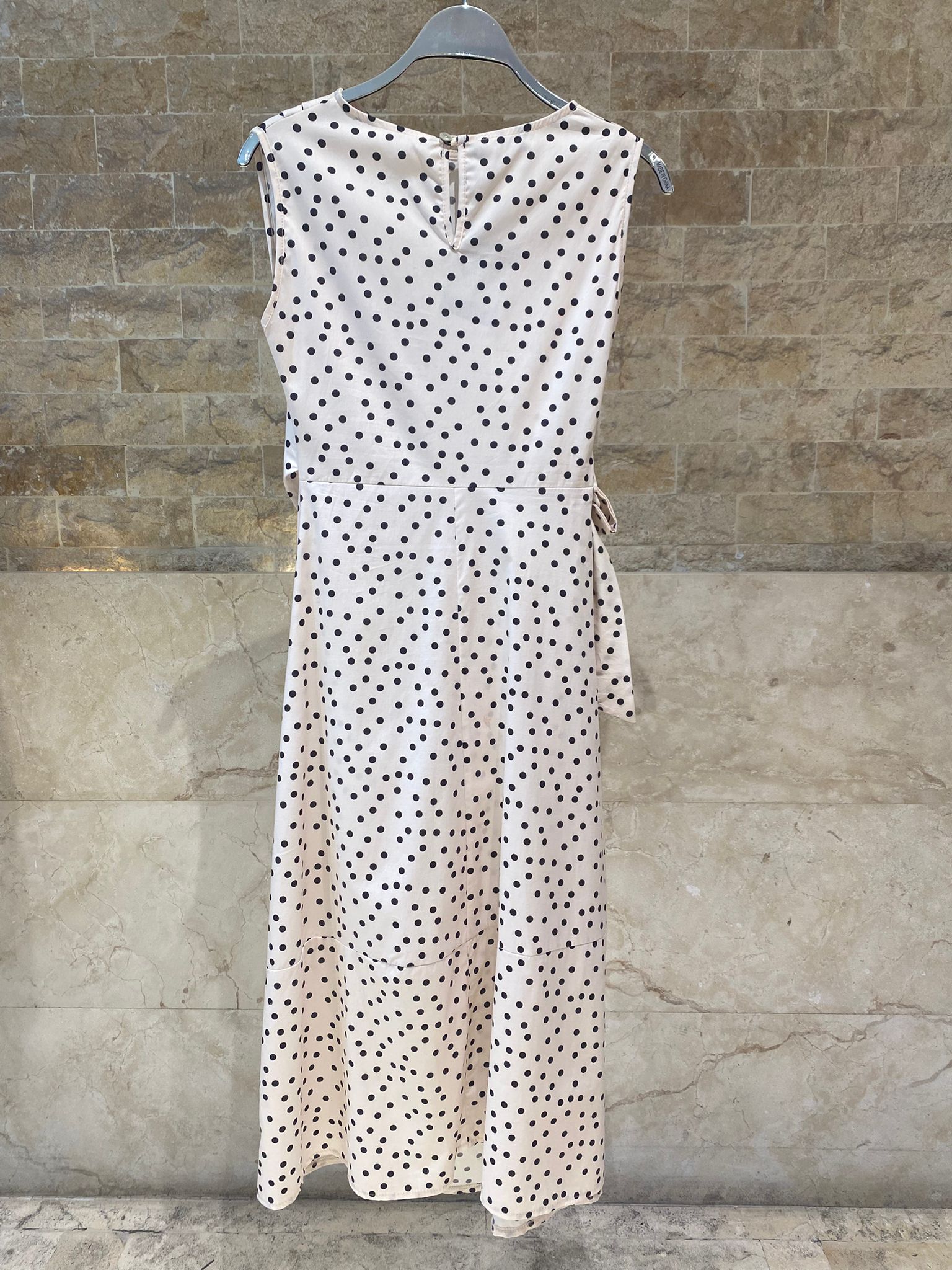 Polka Dot Sleeveless Dress TDM27125PC