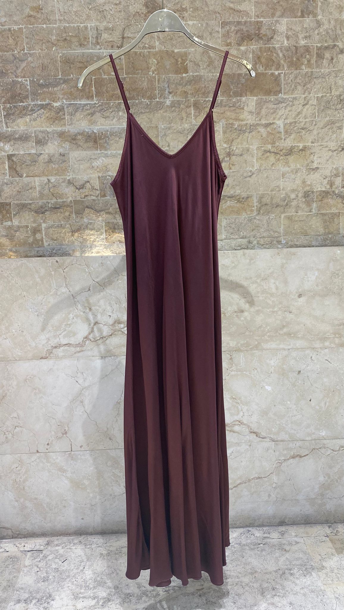 Satin Sleeveless Dress KD7505VS-2