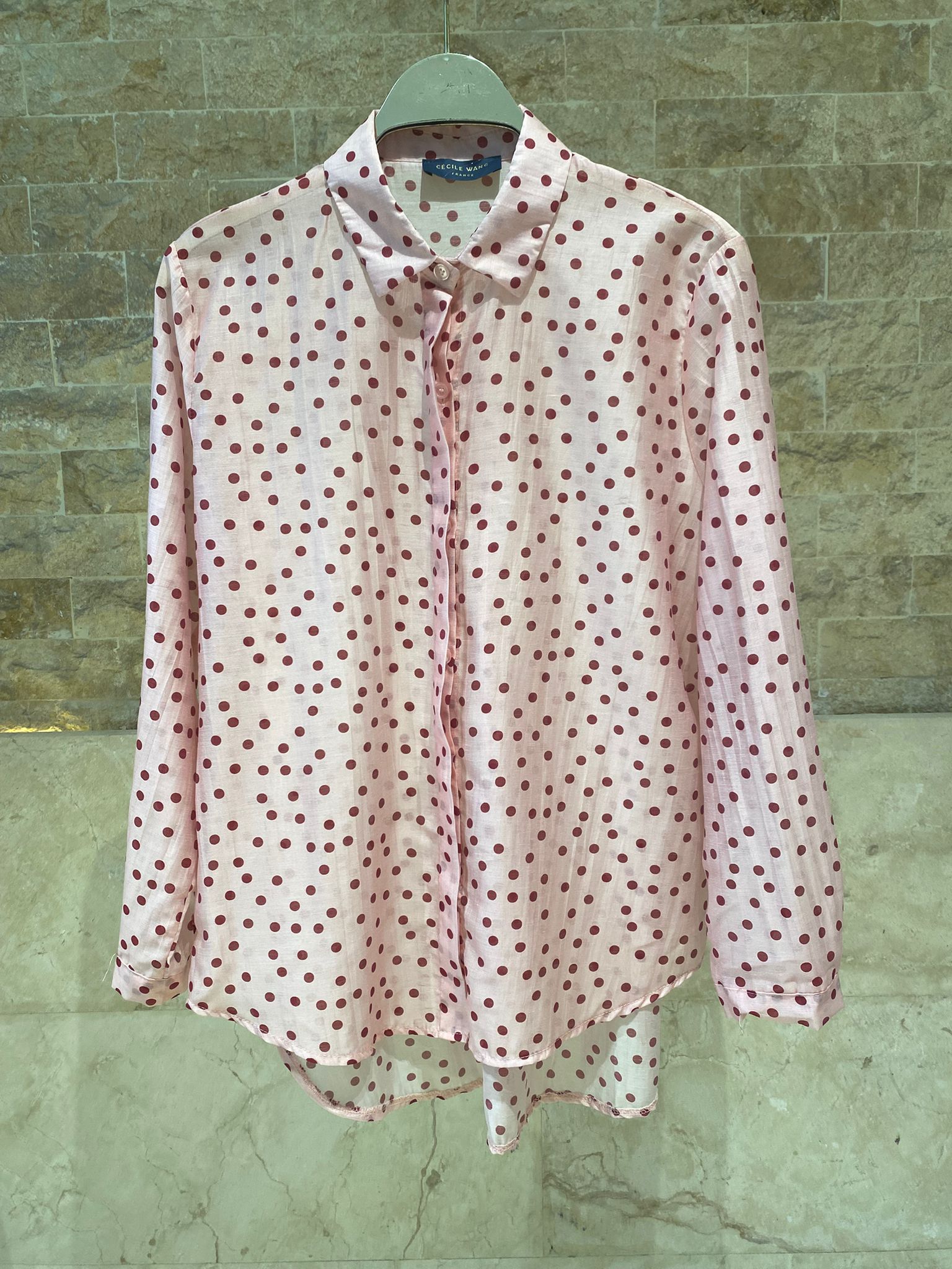 Polka Dot Print Shirt TDM50320-74