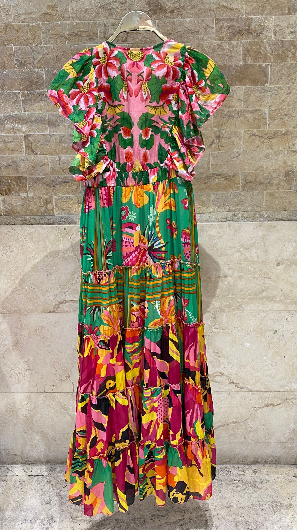 Hilton Printed Tiered Maxi Dress
