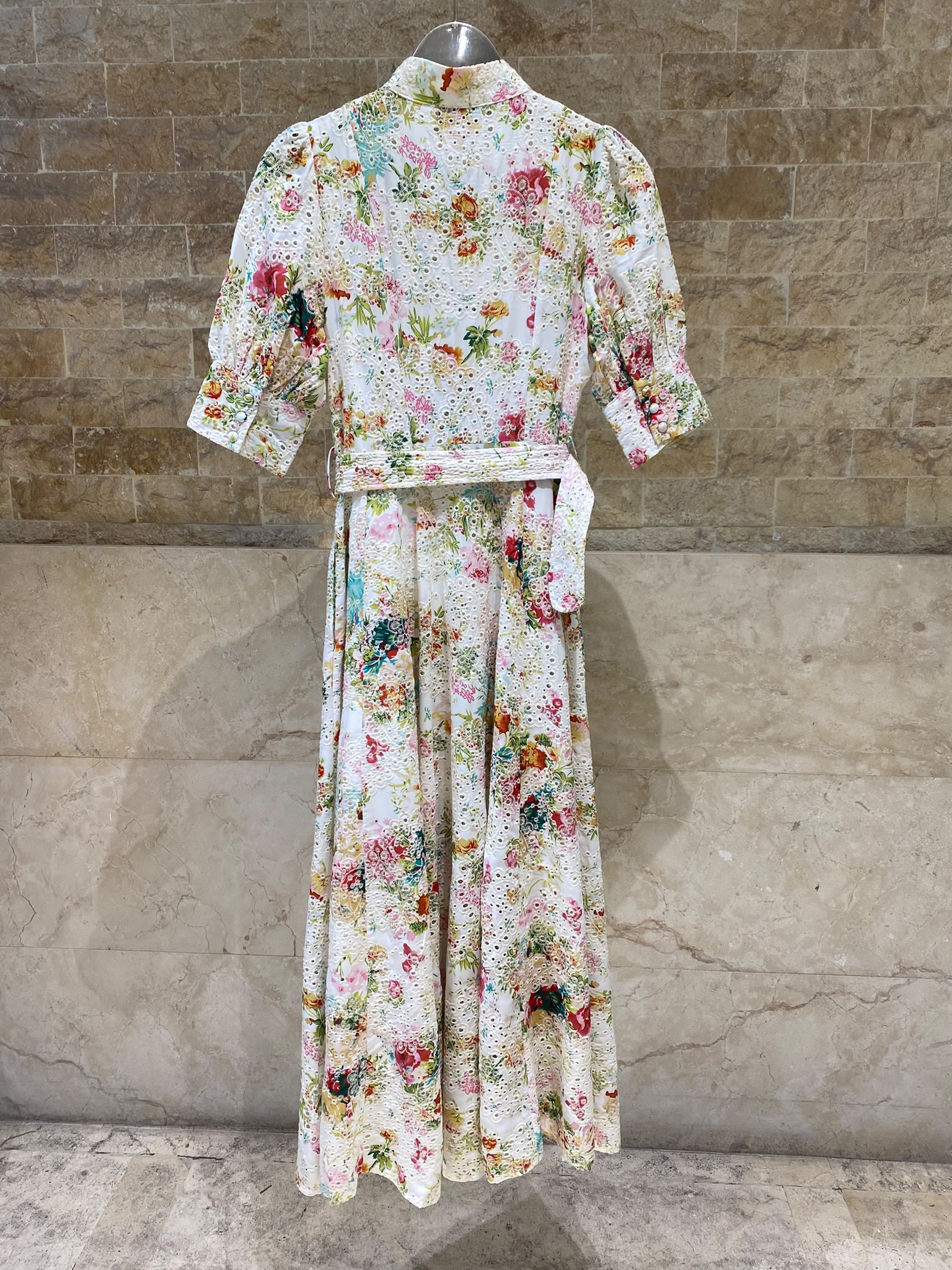 Botanical Bliss Embroidered Maxi Dress MJ253111