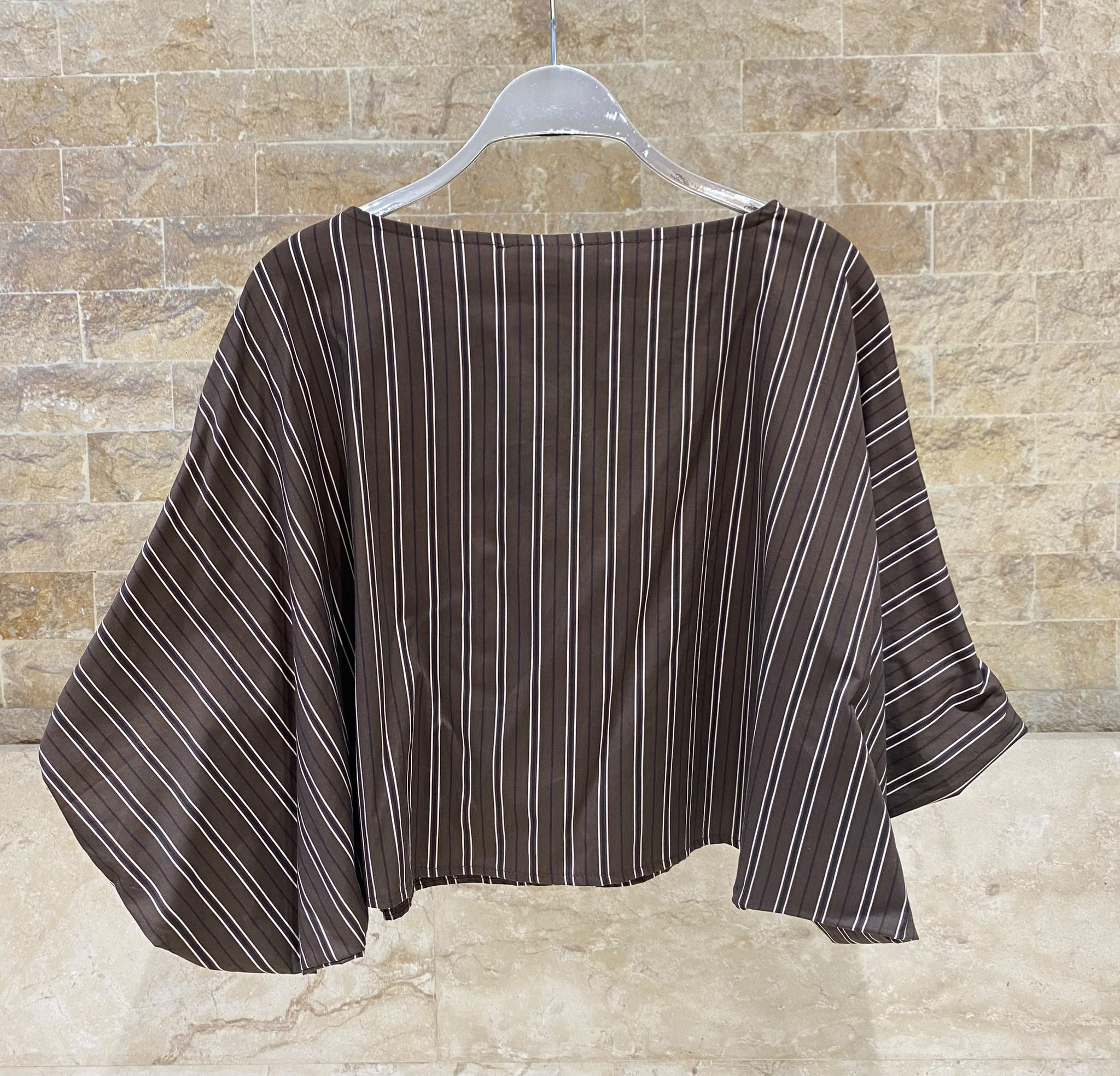 Vertical Stripes Cropped Top TDM28126-7