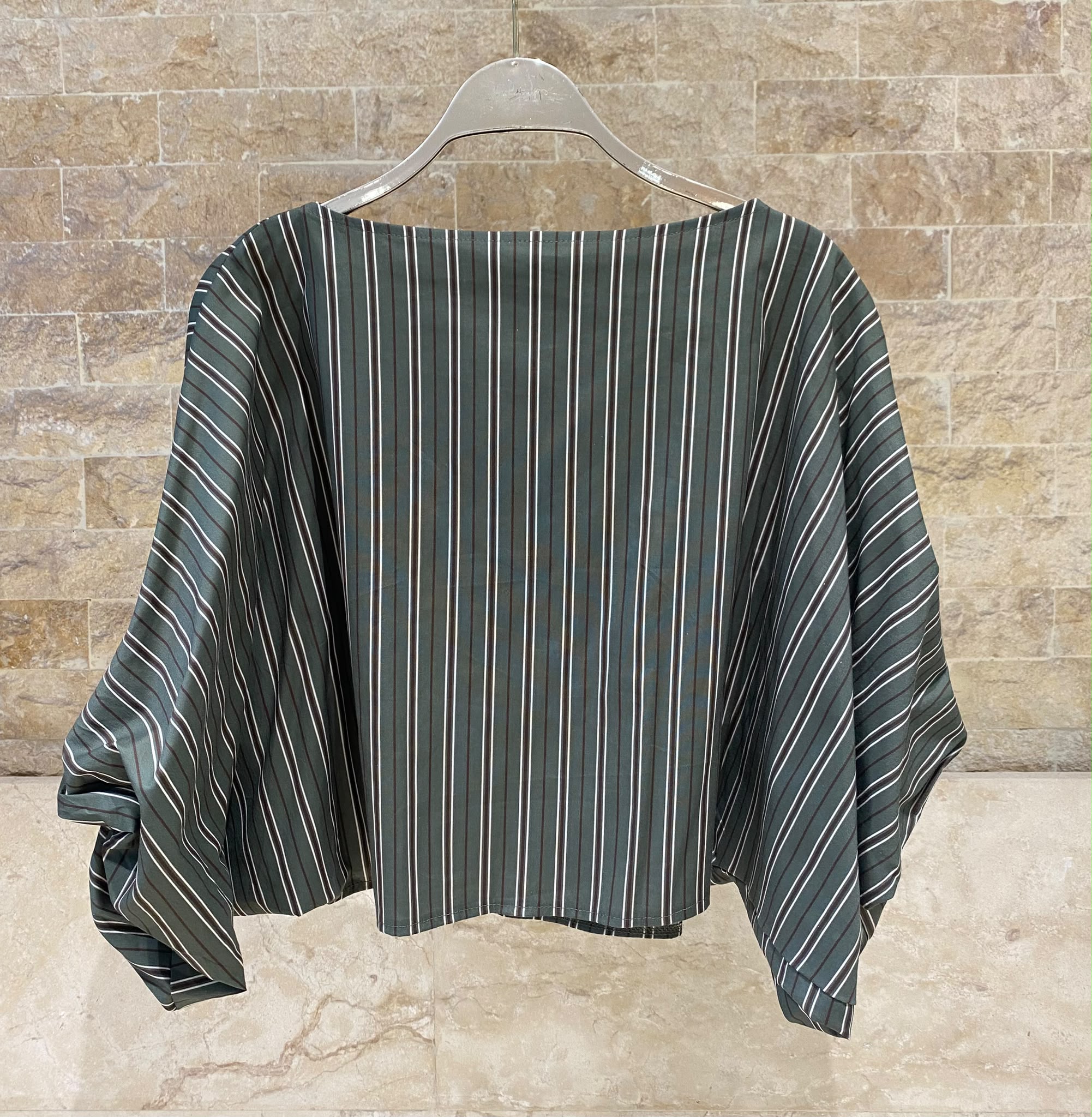 Vertical Stripes Cropped Top TDM28126-7