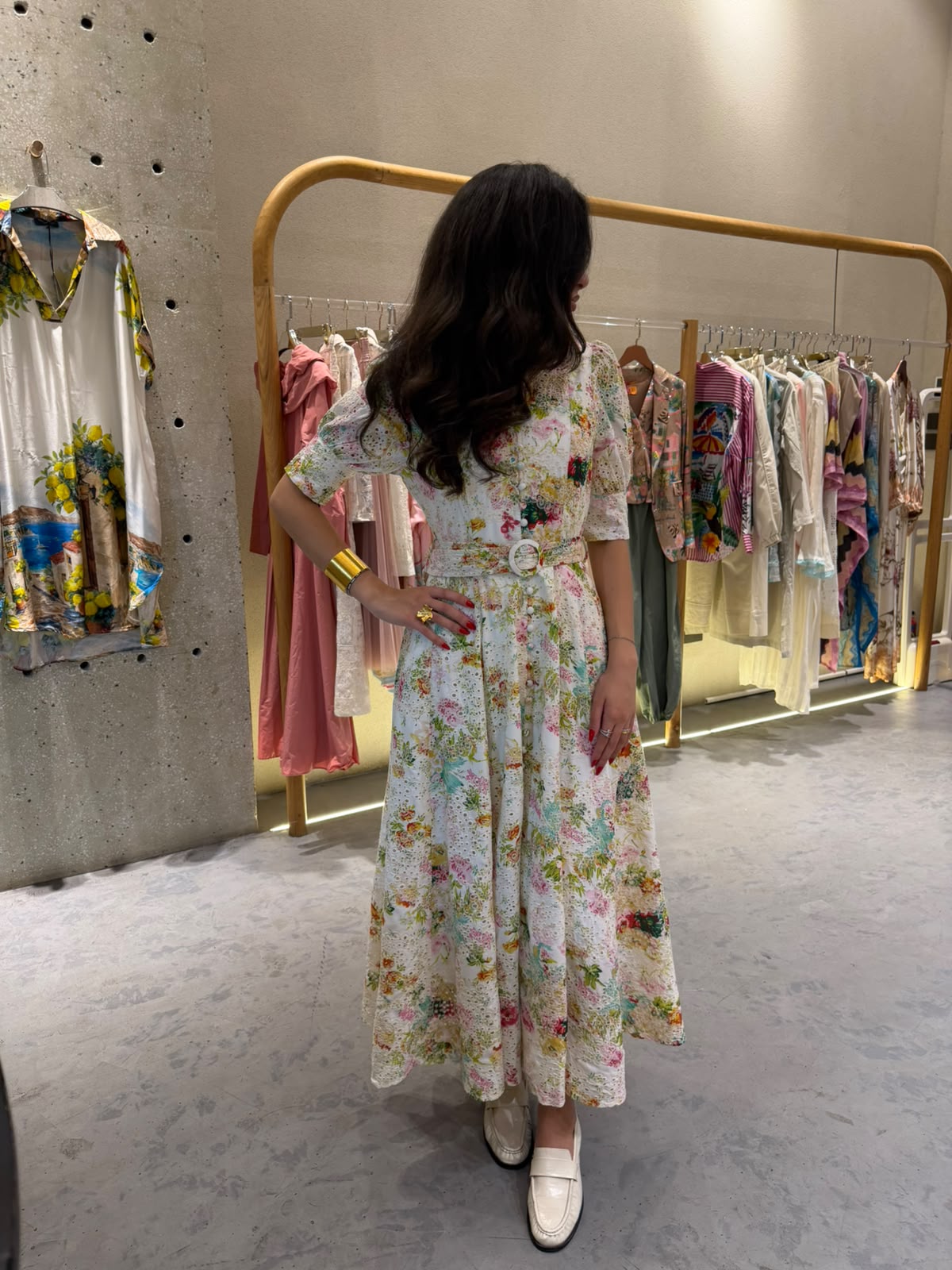 Botanical Bliss Embroidered Maxi Dress MJ253111