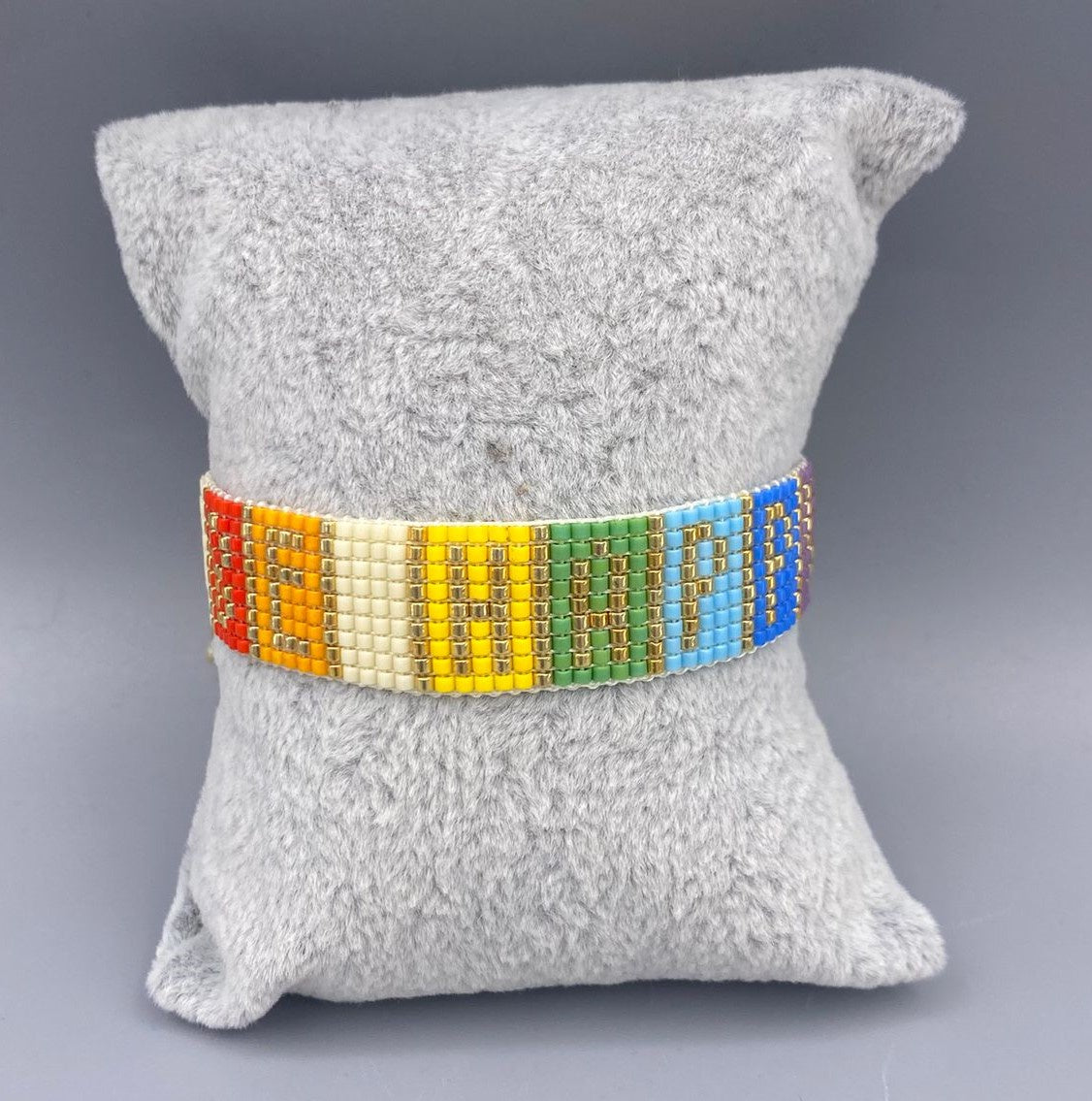 Be Happy B-9776 سوار من خرز الخيوط المضفرة - Brown Loft