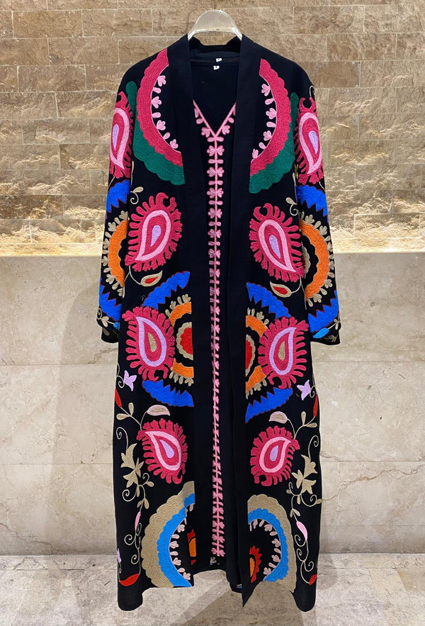 Embroidered Dress and Kaftan - AWS2-814