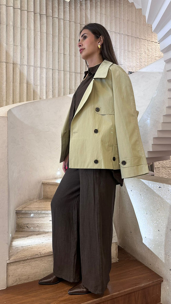 Short Hunting Trench Coat - COBDC5002