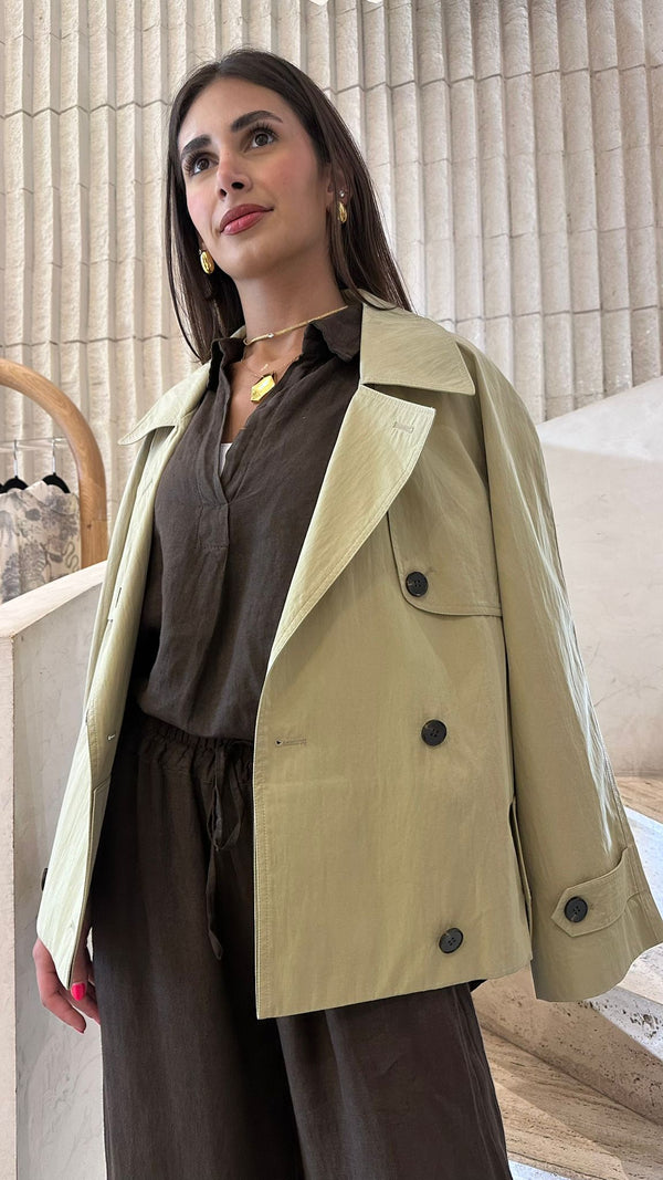 Short Hunting Trench Coat - COBDC5002