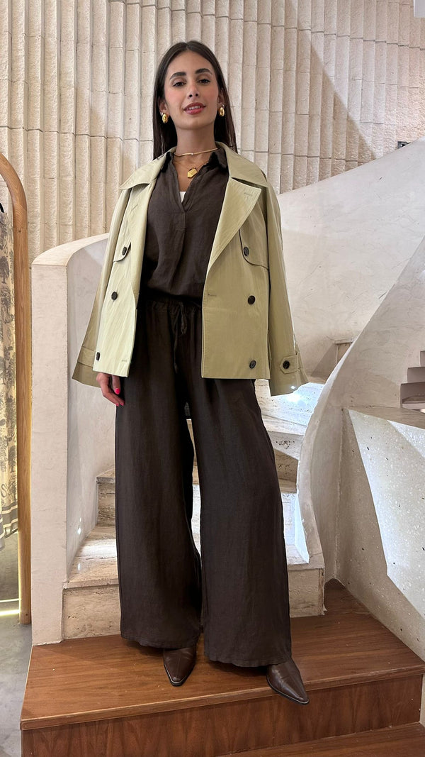 Short Hunting Trench Coat - COBDC5002