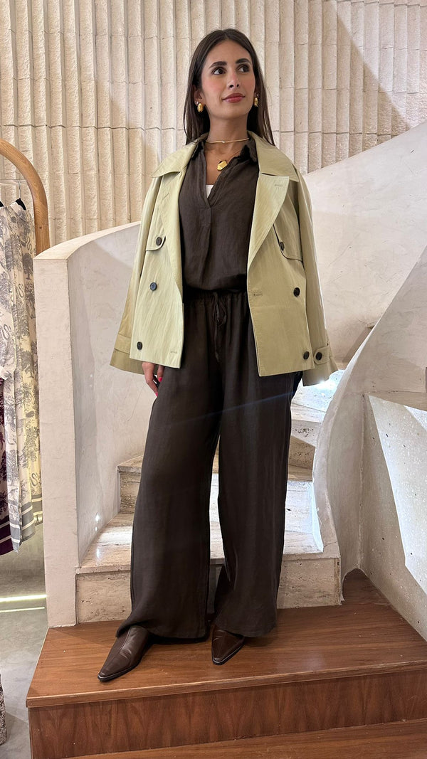 Short Hunting Trench Coat - COBDC5002