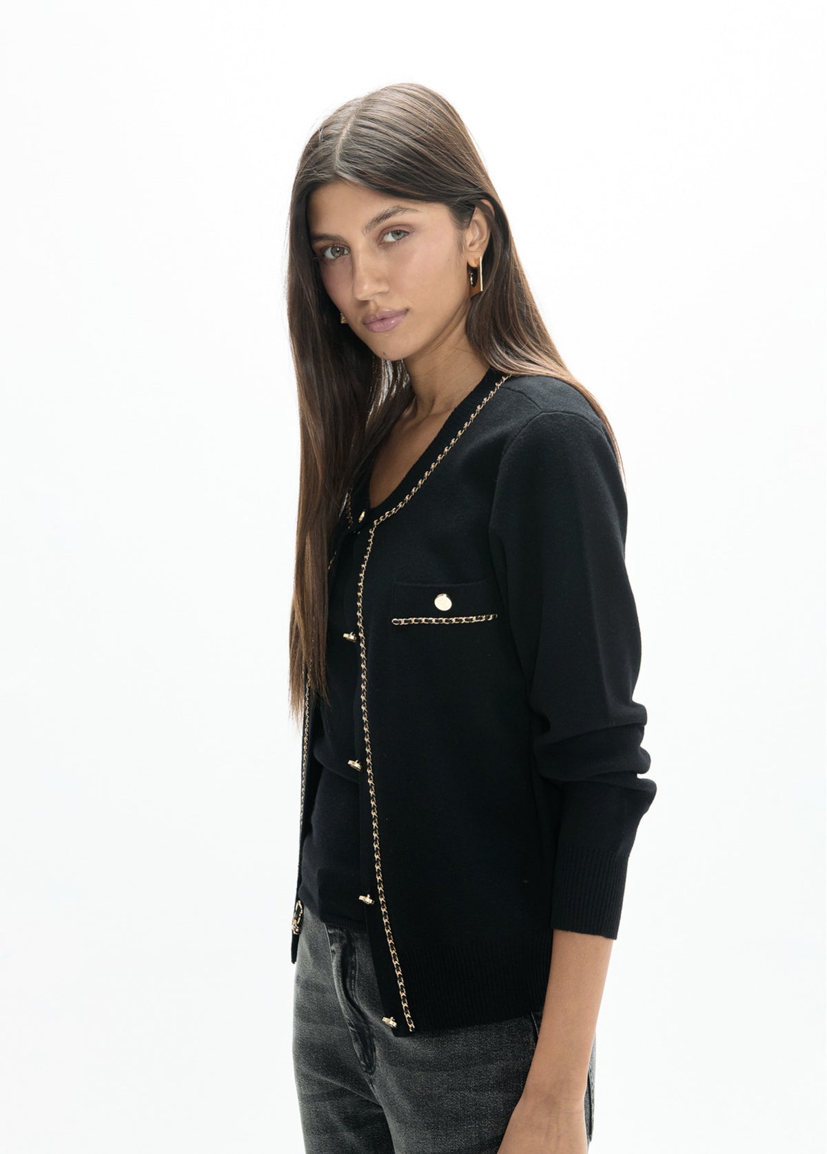 LF2611019.00N Chain Cardigan