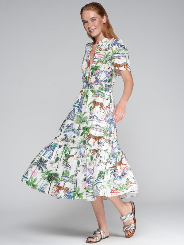 Jungle Print Dress - 32460