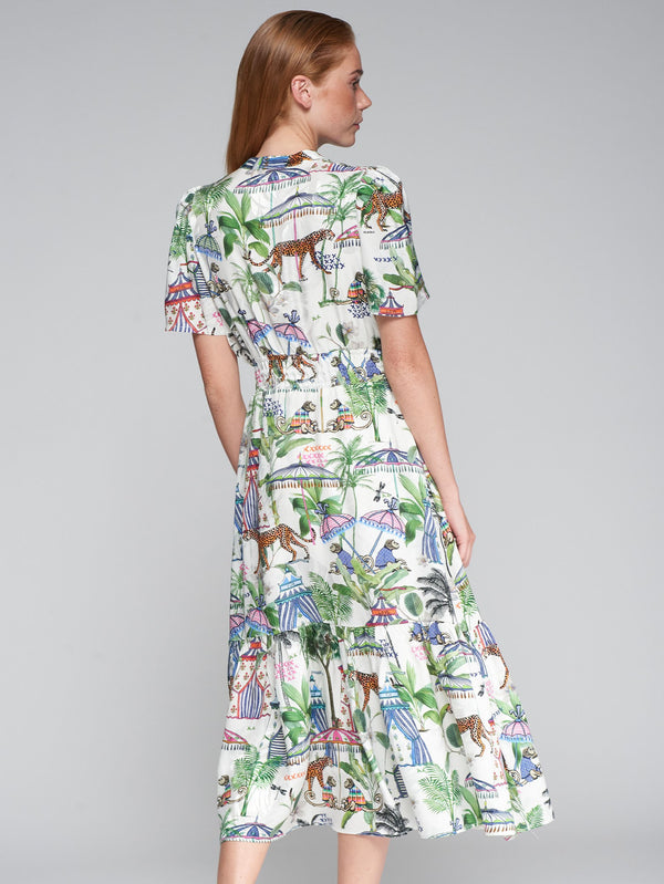 Jungle Print Dress - 32460