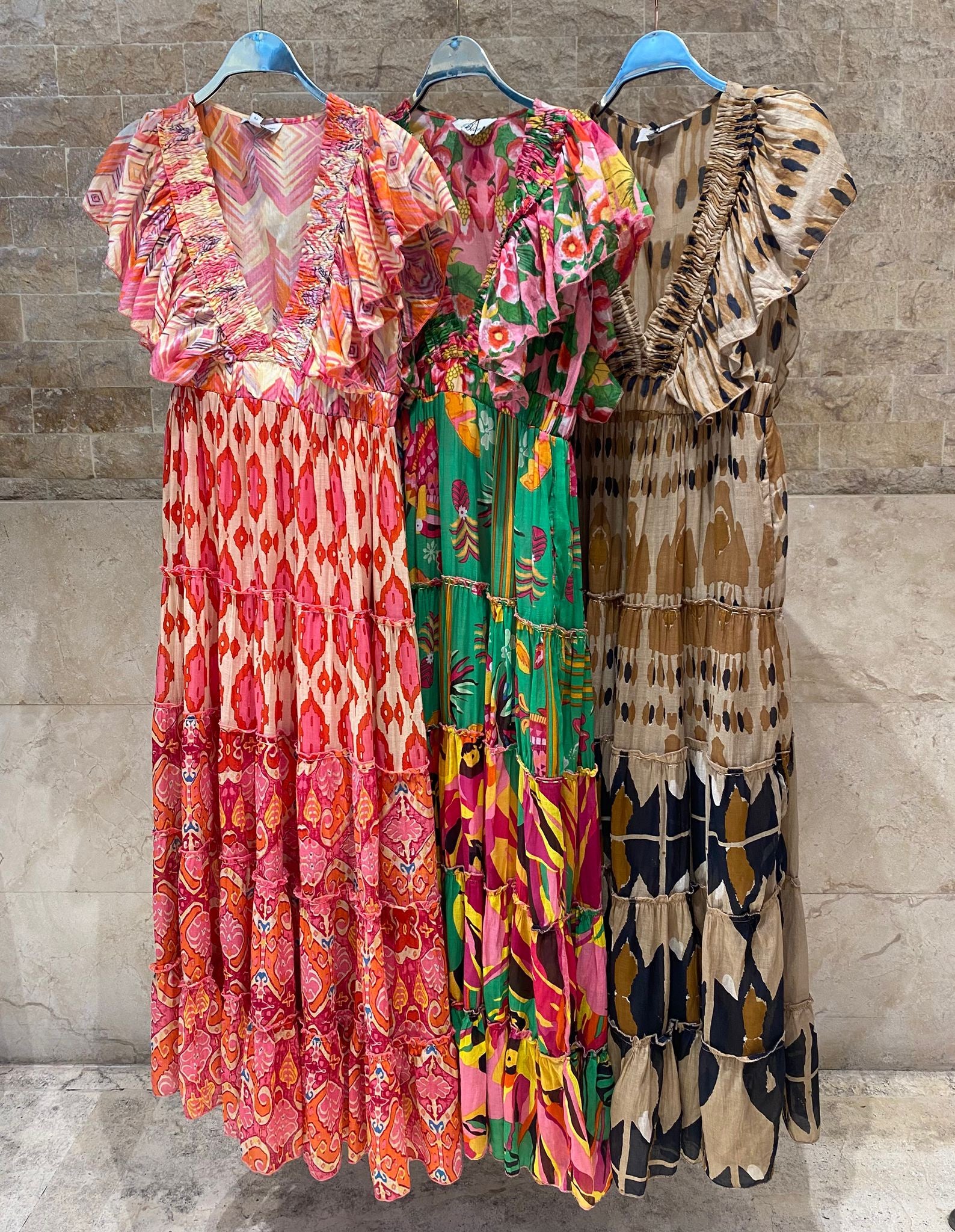 Hilton Printed Tiered Maxi Dress