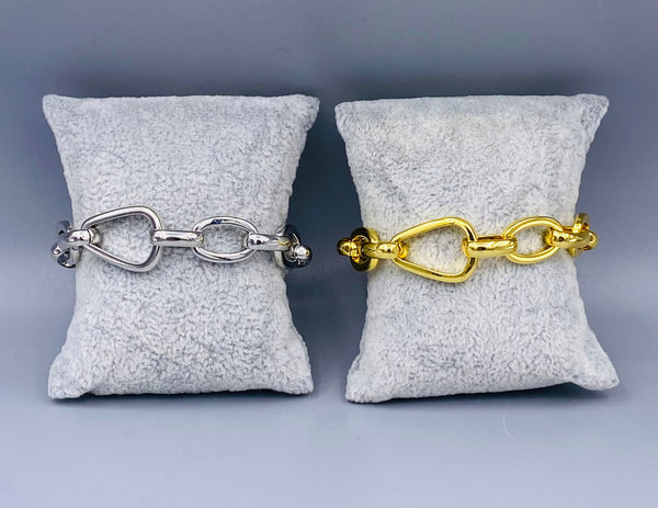 Oval Link Bracelet - NF1064B-1A