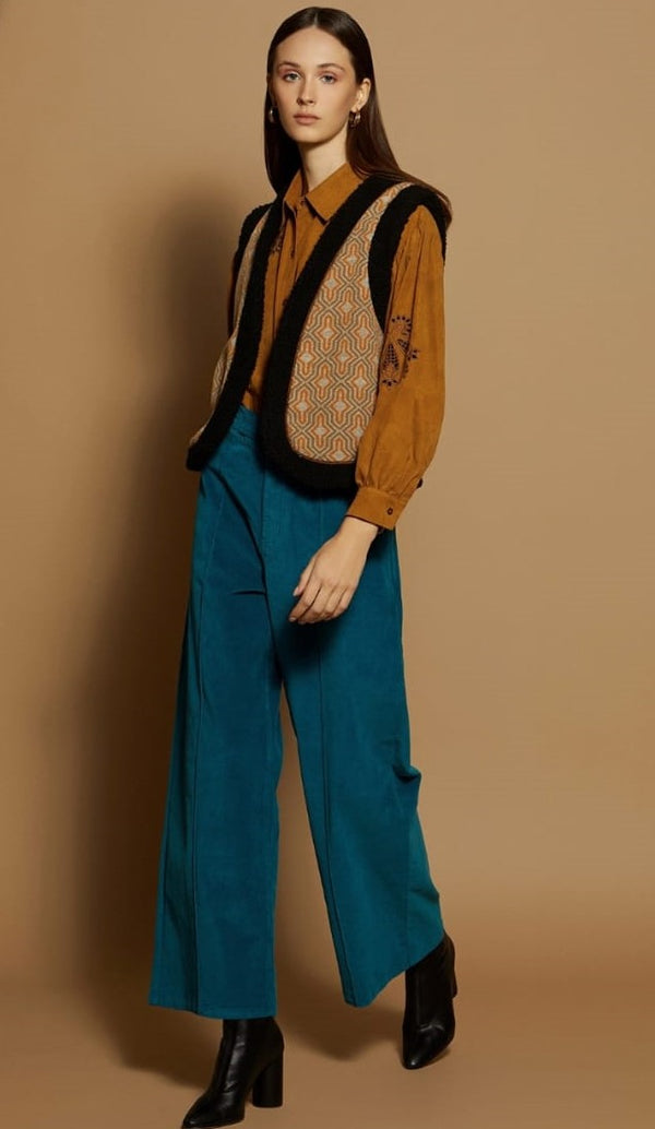 Geometric Printed Vest - M05J28