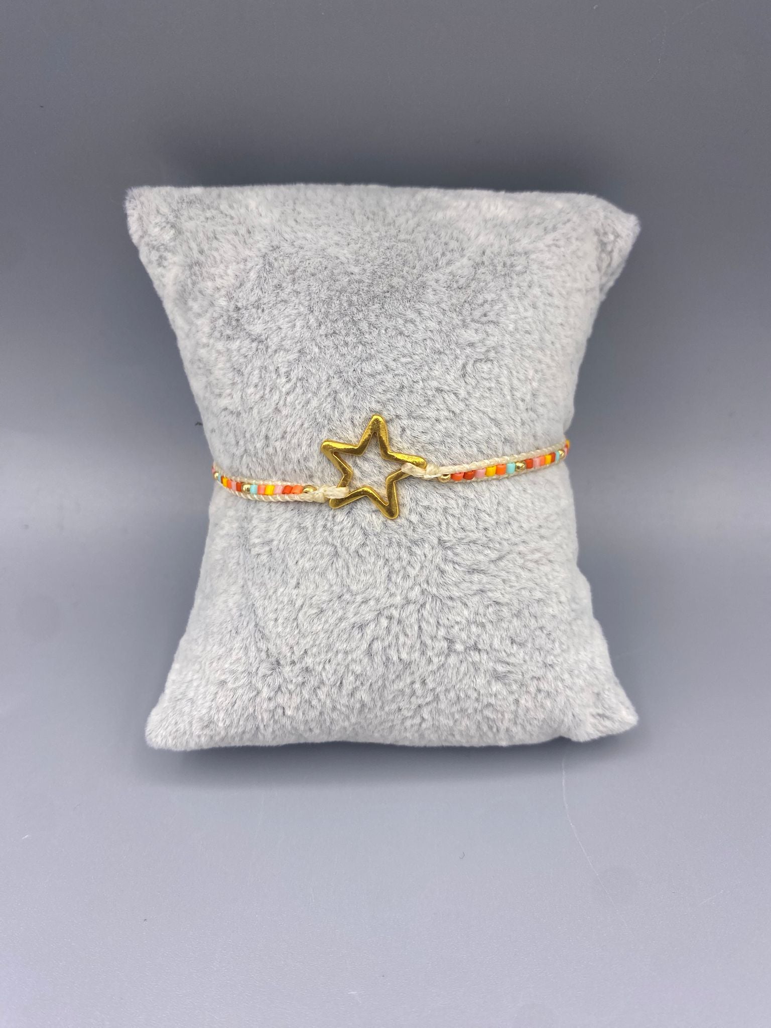 Melted Star GP-XS Braided Thread Bracelet - Brown Loft