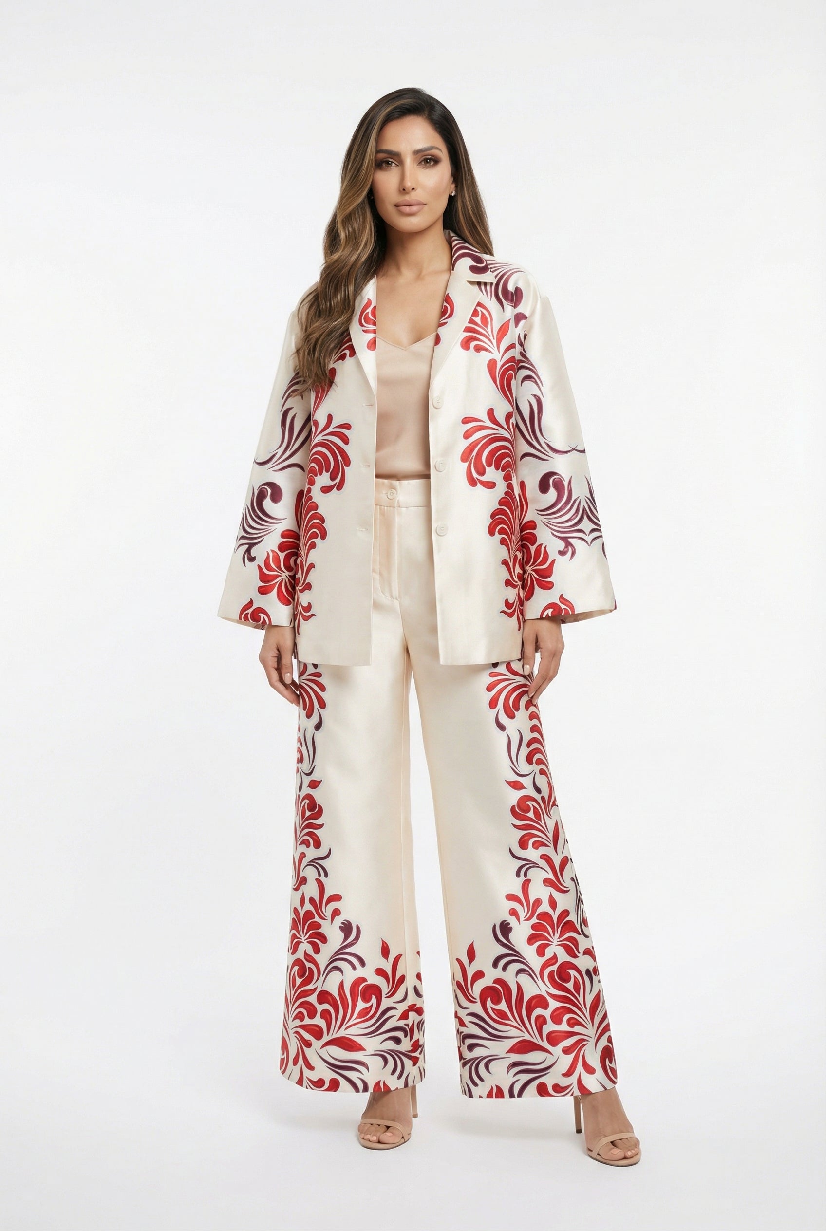 53-1012 Oversized Printed Jacket سترة مطبوعة كبيرة الحجم