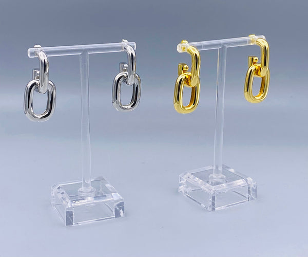 Oval Link Earrings - NF1064E-2