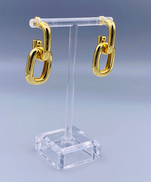 Oval Link Earrings - NF1064E-2