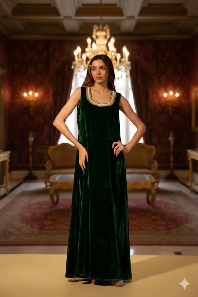 Velvet Pearl Set Dress and Cardigan - Brown Loft