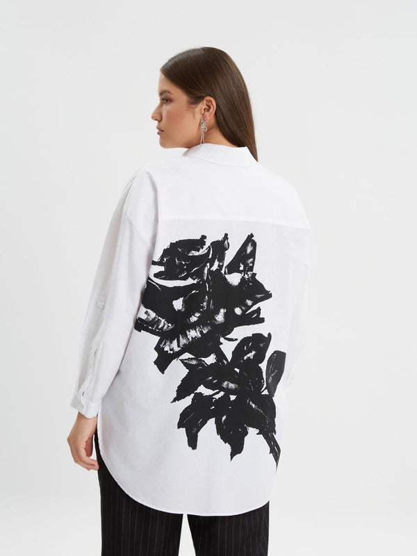 Oversized Long Back Shirt - 8201.3108