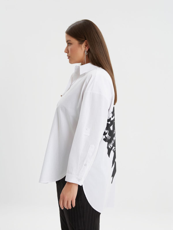 Oversized Long Back Shirt - 8201.3108