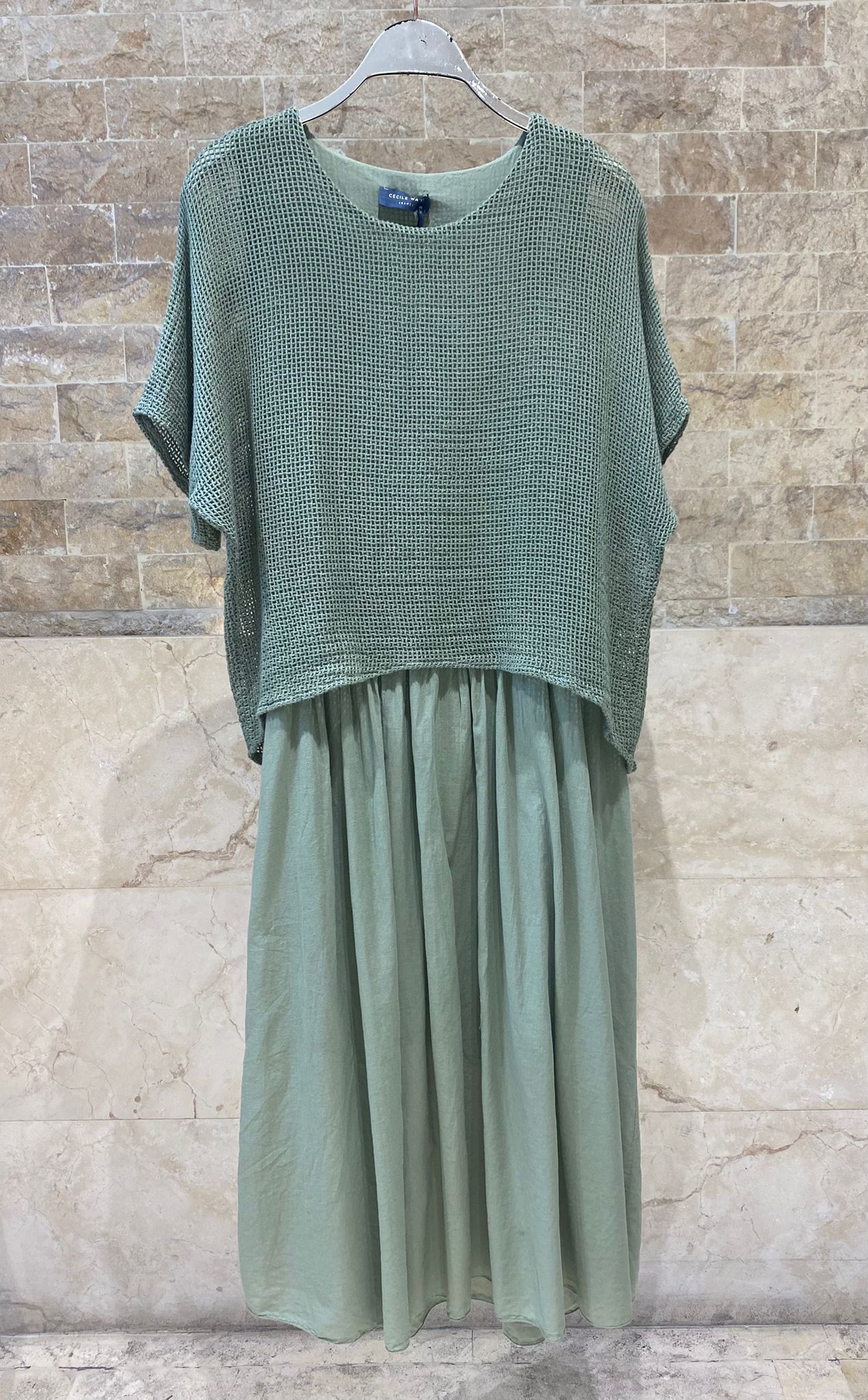DB14456 Layered Dress فستان متعدد الطبقات