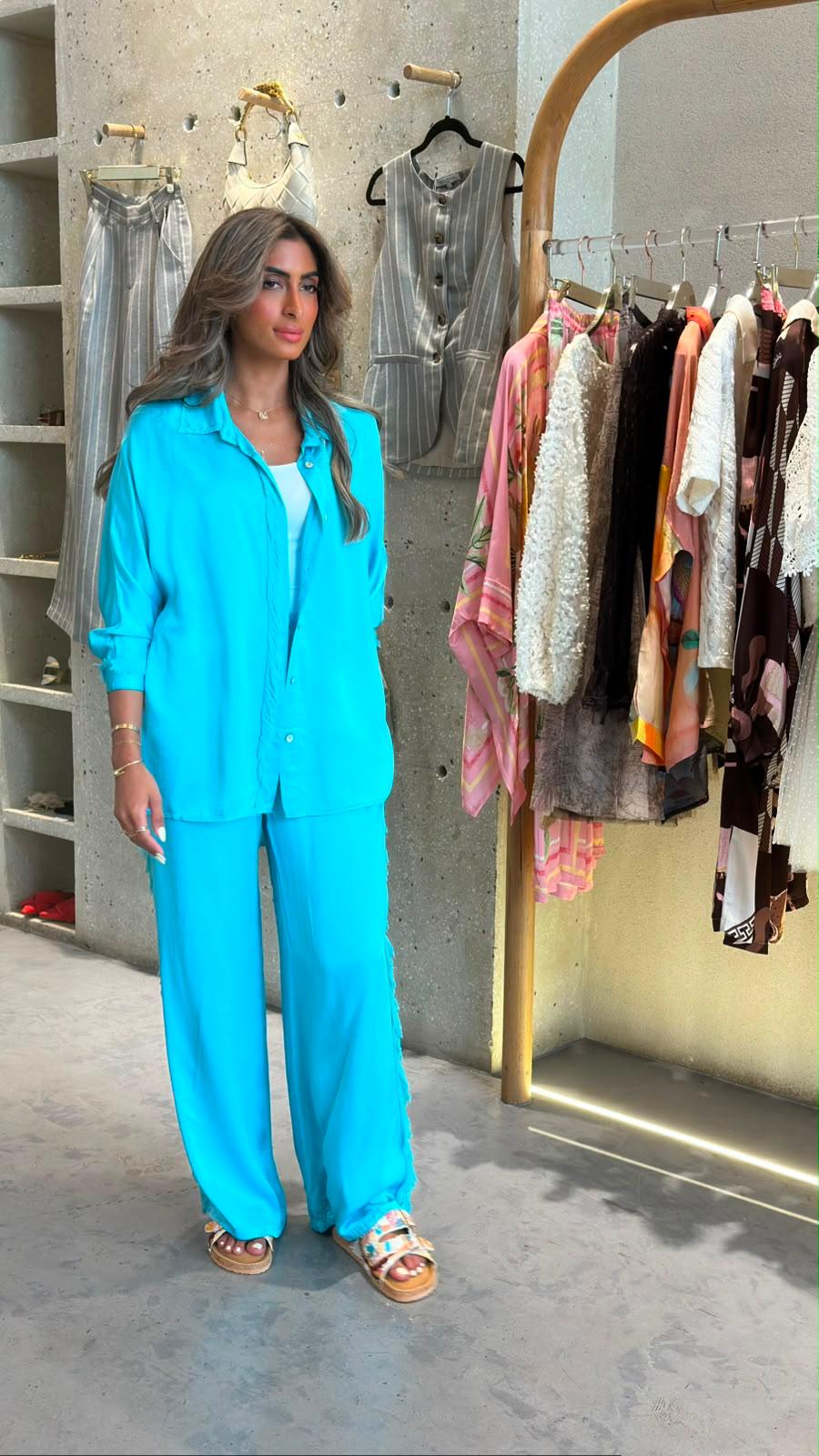 KD8607/05VS Satin Shirt and Pants