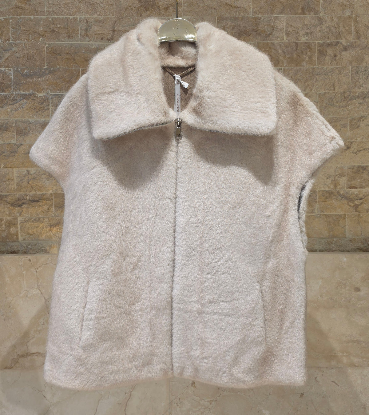 Emily Faux Fur Sleeveless Vest
