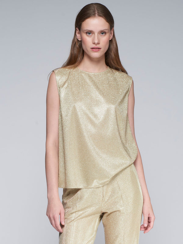 Round Neck Sleeveless Top - 32208