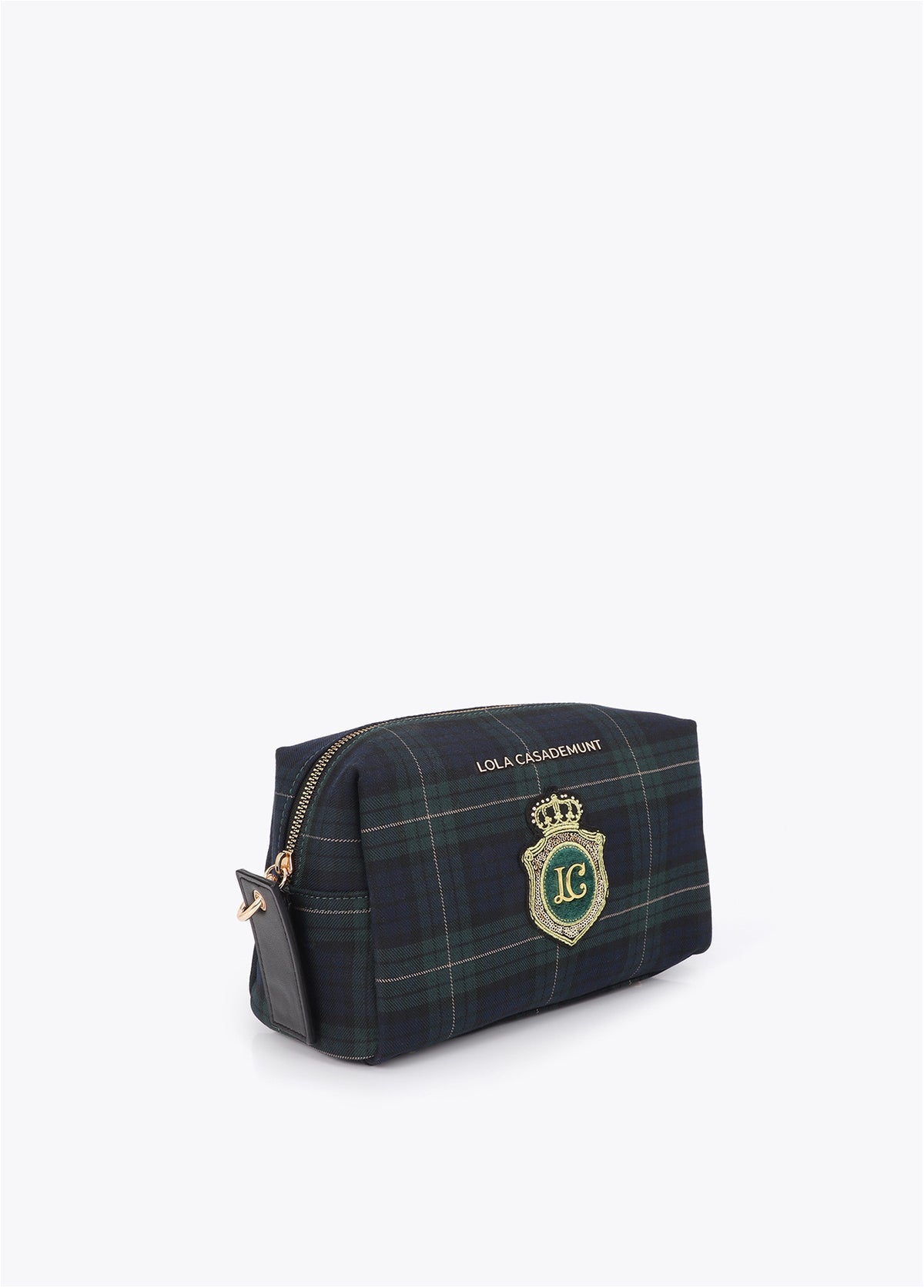 LF2612001 Tartan Fabric Toiletry Bag