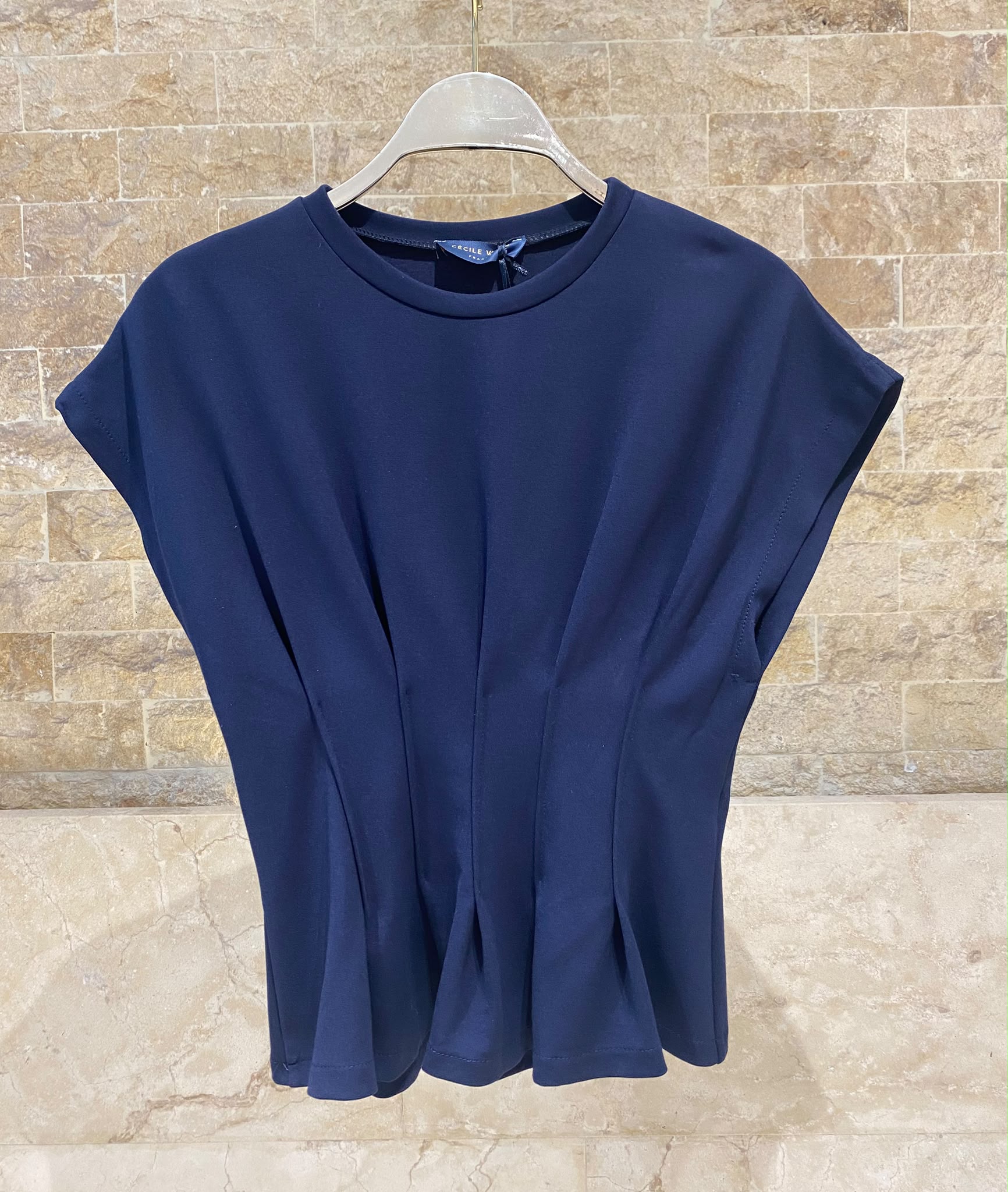 TTDM71725 Peplum Style Structured Top بلوزة بتصميم بيبلوم