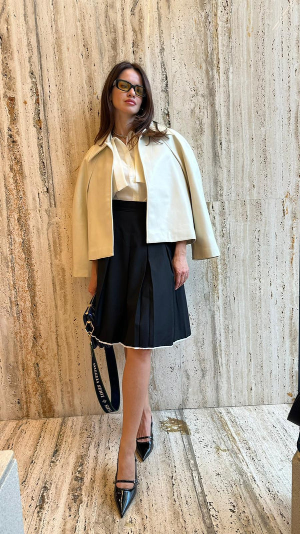 Pencil Cut Pleated Skirt - COBCS1001