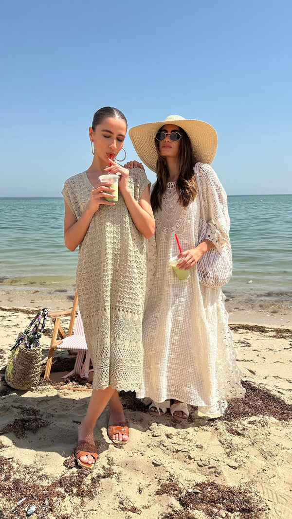 Lurex Crochet Knitted Dress
