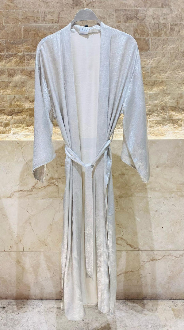 53-3387 كيمونو ماكسي ميتاليك كبير الحجم
