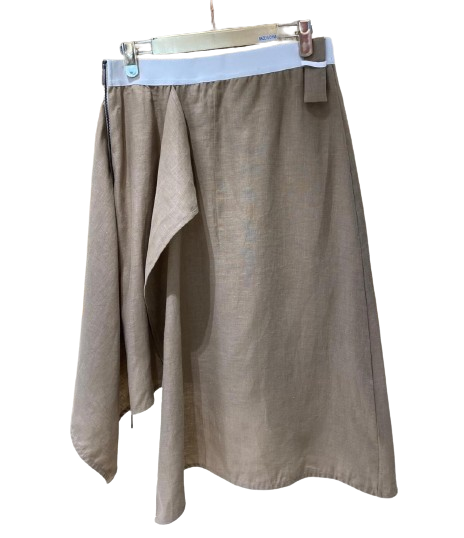 Asymmetrical Linen Skirt - 24Y237111