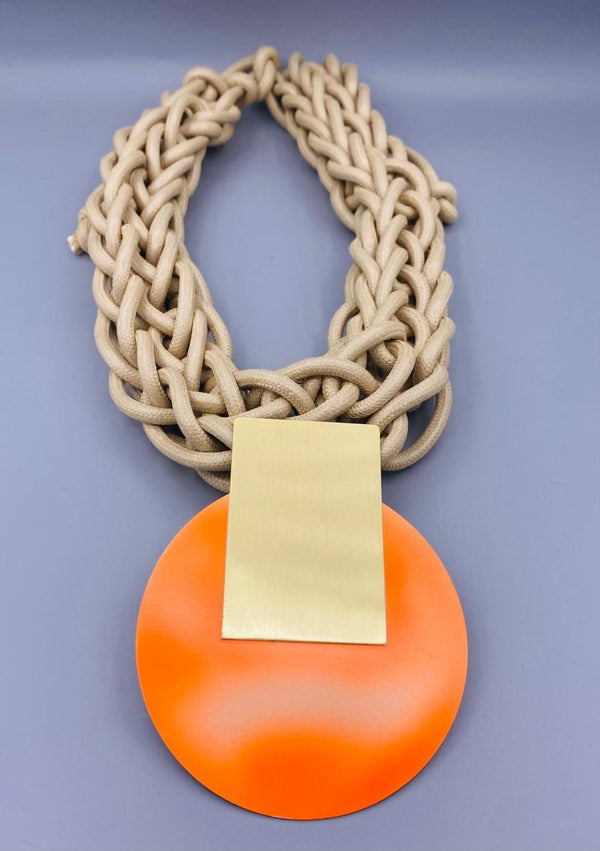 Disc Paint Necklace - 303162