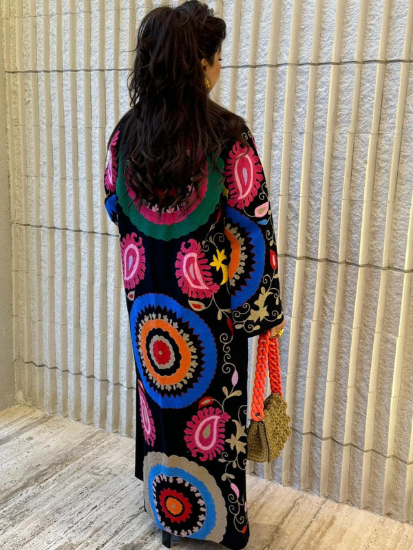 Embroidered Dress and Kaftan - AWS2-814