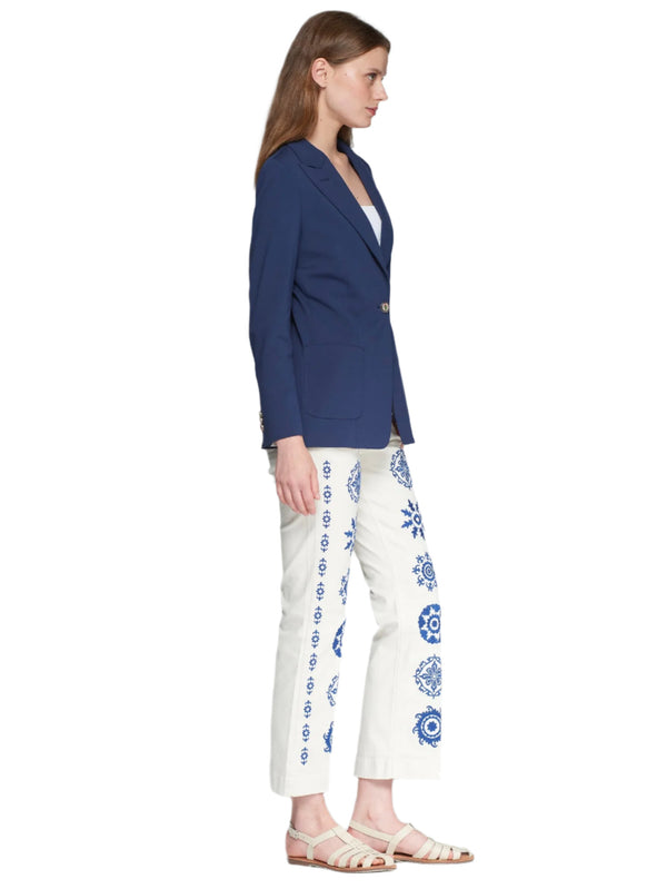 Flared Denim Pants - 32111