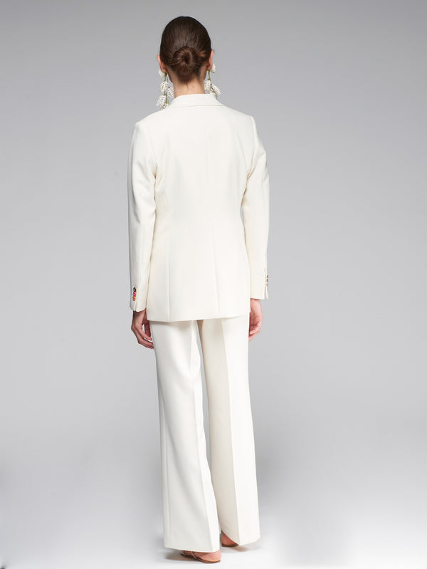 Flowing Straight Crepe Pants - 32410