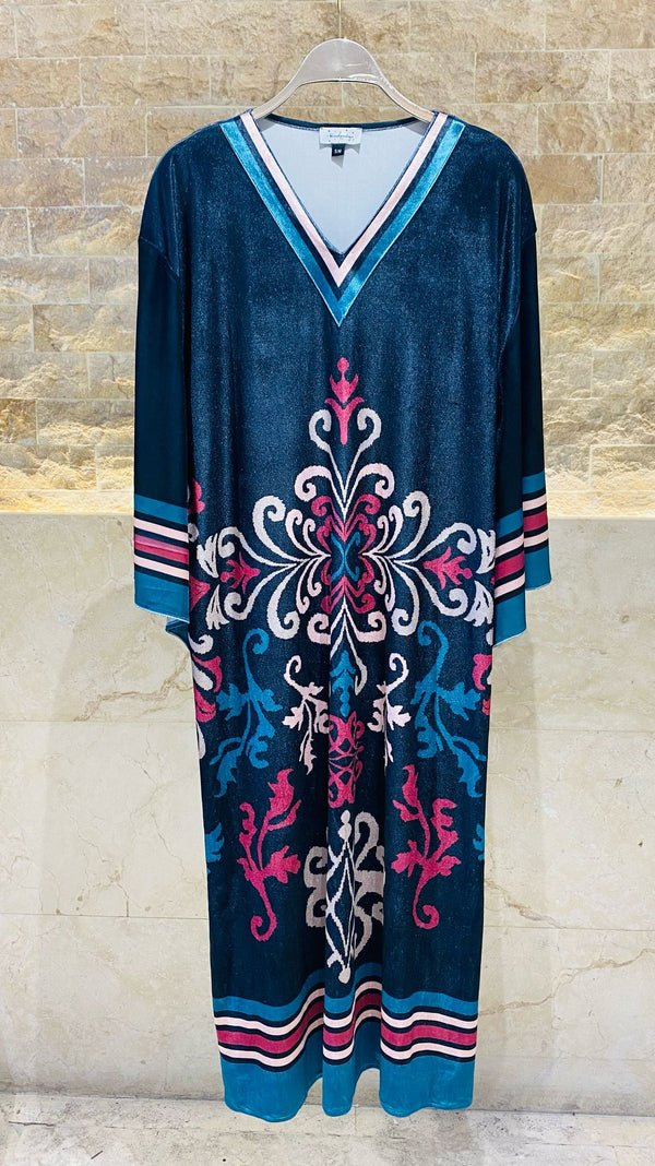 Velvet Printed Kaftan