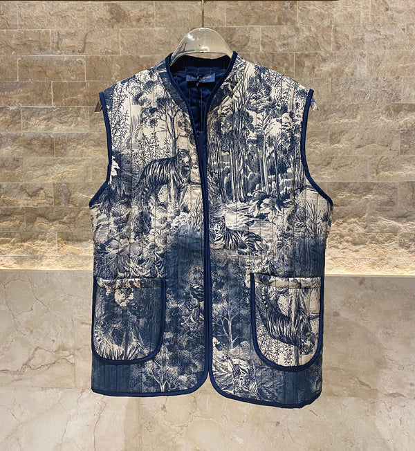KD7293 Safari Jungle Print Vest سترة طباعة سفاري
