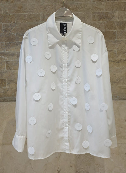 Shirt with Circular Embellishments 0004.3511