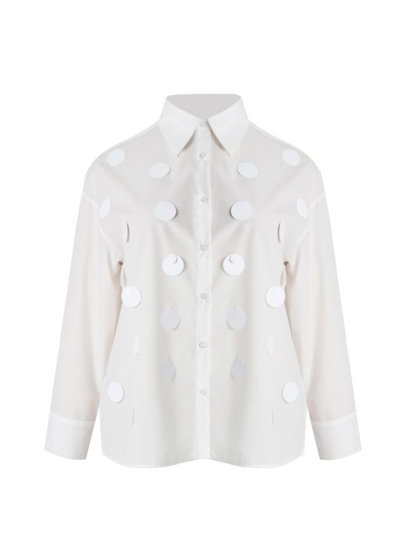 Shirt with Circular Embellishments 0004.3511