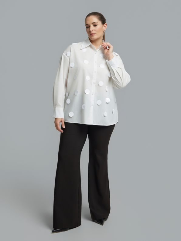 Shirt with Circular Embellishments 0004.3511