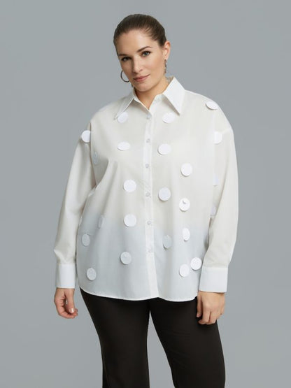 Shirt with Circular Embellishments 0004.3511
